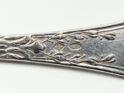 Набор чайных ложек на 6 персон. СССР, Московский ювелирный завод, 1920-1930-е гг. Серебро 875 пробы.