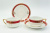 Чайные пары с геометрическим декором (2 шт.). Россия, Москва, фарфоровый завод М. С. Кузнецова, начало 20 века. Фарфор, роспись по трафарету. Чайные пары с геометрическим декором (2 шт.). Россия, Москва, фарфоровый завод М. С. Кузнецова, начало 20 века. Фарфор, роспись по трафарету.