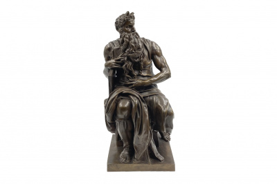 Скульптура «Моисей».  Франция, Париж, Микеланджело, Ф. Барбедьенн, 1860-е гг. Бронза, патина.