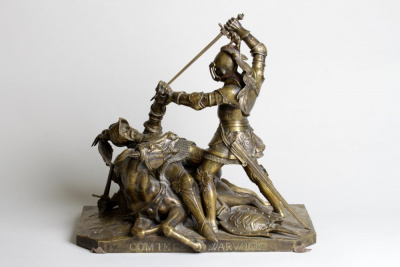 Скульптура «Граф Уорвик». Франция, Париж, период 1842-1844 гг., Jean Francois Theodore Gechter. Бронза, литье, патина.