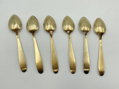 Кофейные ложки. СССР, ЛЮЗ, 1972 год. Серебро 916 проб.