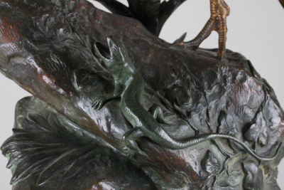 Скульптура «Золотой фазан». Франция, Париж, автор модели AlfredDubucand (1828 – 1894), конец 19 века. Бронза, литьё, полихромная патина, золотистый лак.