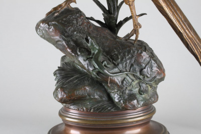 Скульптура «Золотой фазан». Франция, Париж, автор модели AlfredDubucand (1828 – 1894), конец 19 века. Бронза, литьё, полихромная патина, золотистый лак.