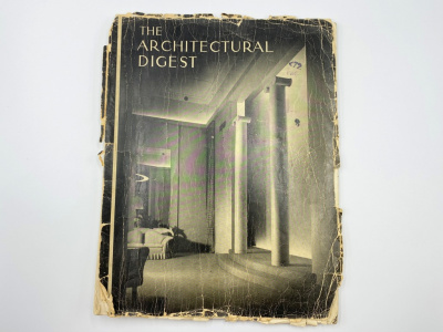 Журнал. The architectural digest. A Pictorial Digest of Outstanding Architecture, Interior Decorating and Landscaping. Volume XI Number I. John C. Brasfield. 1920.