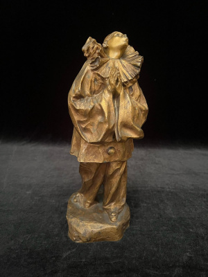Скульптура «Пьеро». Франция, Париж, автор Lucien Allot. 1910-1930-е гг.