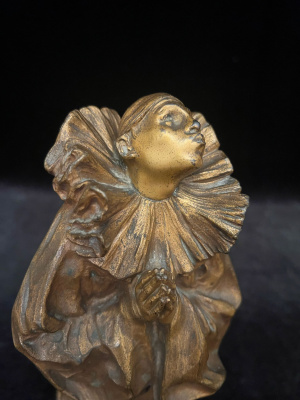 Скульптура «Пьеро». Франция, Париж, автор Lucien Allot. 1910-1930-е гг.