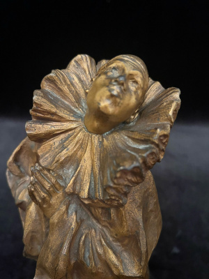 Скульптура «Пьеро». Франция, Париж, автор Lucien Allot. 1910-1930-е гг.
