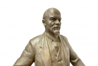Скульптурная композиция «В. И. Ленин и М. И. Калинин». СССР, Б. В. Едунов, отливка 1950-1960-е гг. Бронза, литьё, патина.